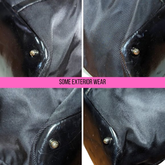 Gucci Large Black Nylon Bamboo Zip Tote Bag 002-2058-0412-5 - Picture 5 of 14